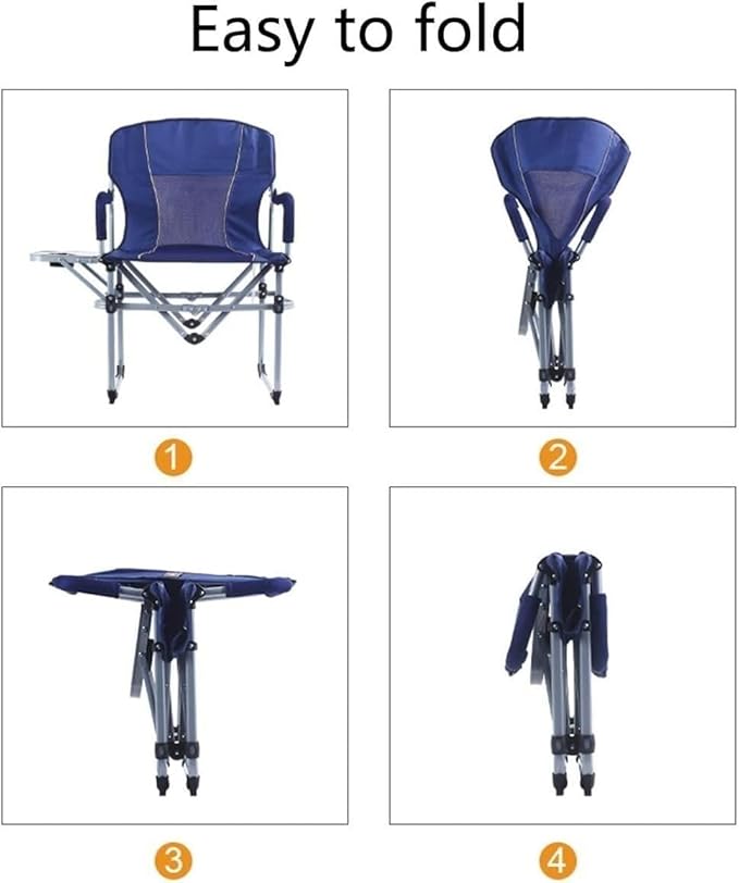 Camping Chair Camp Chair Outdoor Camping Folding Chair Portable Camping Beach Chair Fishing Chair Barbecue Leisure Home with Side Table Folding Chairs Outdoor Fishing Ch
