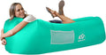 WEKAPO Inflatable Couch Air Lounger Chair - Camping &amp Beach Accessories Portable Blow up Sofa for Hiking Lawn Indoor/Outdoor Movies &amp Music Festivals. Lightweight and Easy to Set Up Air Ham