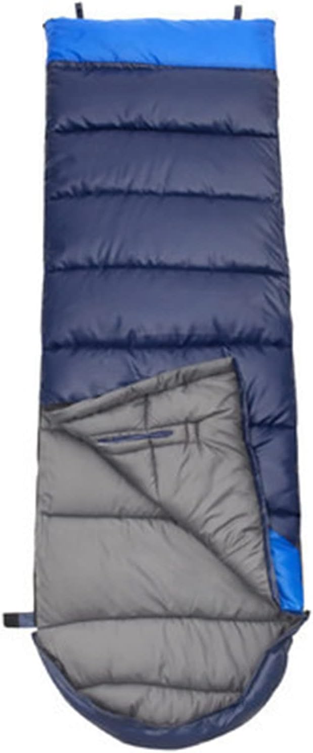 Sleeping Bags for Adults Cold Weather Sleeping Bag Camping Sleeping Bag Portable Camping Gear for Traveling Winter Sleeping Bags with Arm Ports for Outdoor Indoor (Blue L)