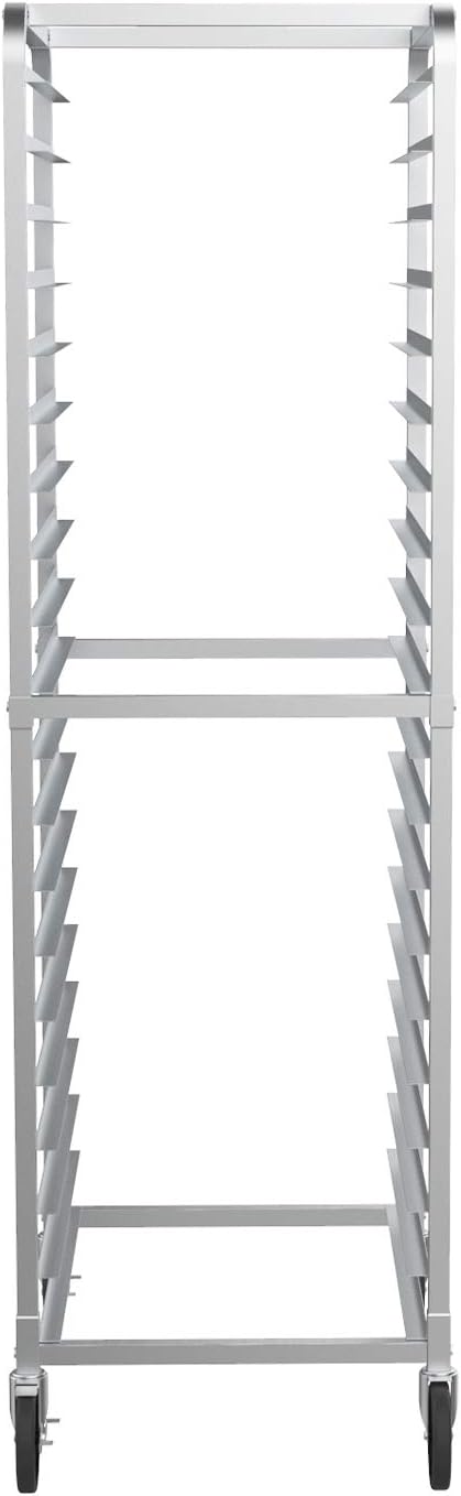 VINGLI 20-Tier Bakery Rack Commercial Stainless Steel Sheet Pan Rack with Brake Wheels for Kitchen Restaurant Pizzeria …