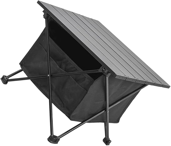 POPETPOP Portable Folding Table for Camping Outdoor Quick Setup Lightweight Aluminum Compact Storage