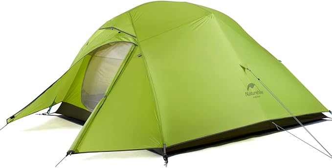 Naturehike Cloud Up 3 Person Backpacking Tent with Footprint - 3 Season Free Standing Lightweight 3 Person Camping Tent | with Footprint Free Standing Dome Camping Hiking Waterproof
