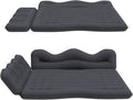 Car Air Mattress Inflatable SUV Truck Camping Mattress for Back Seat Thickened Travel Car Bed Sleeping Pad with 2 Round air-Filled BolsterAir Pump and 2 Pillows (Black)