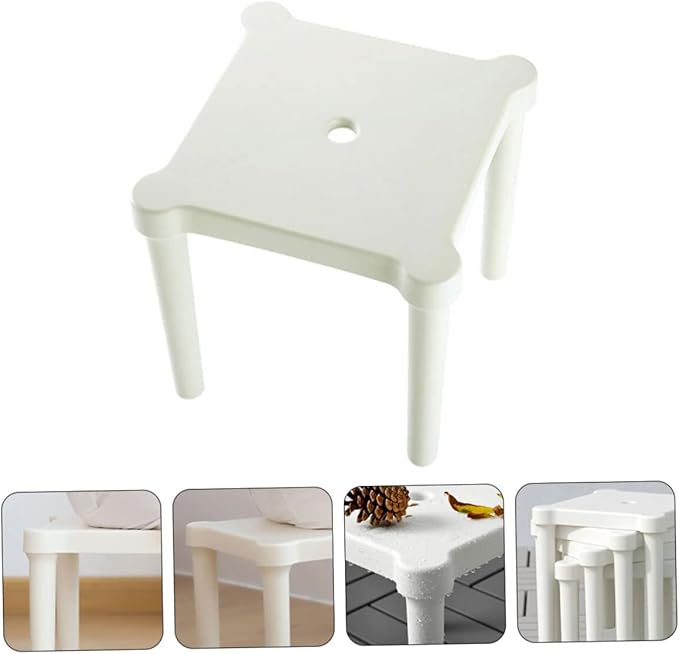 Frosted Plastic Stool for Boys and Girls Easy to Assemble Boy Girl's Chair Plastic Stool Non-Slip Home Outdoor