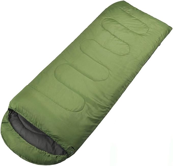 Mummy with Drawstring Hood Lightweight Camping Blanket for Hiking and Outdoor Activities Olive Green Multifunctional for Travel and Home Use
