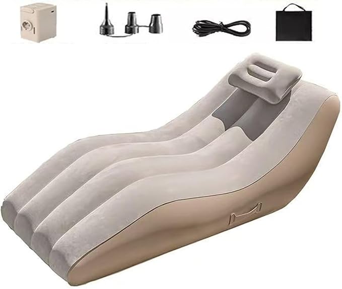 Inflatable Couch Inflatable Couch for Camping Folded Compact Size with Inflatable Pump Pillow auto inflate/Deflate.