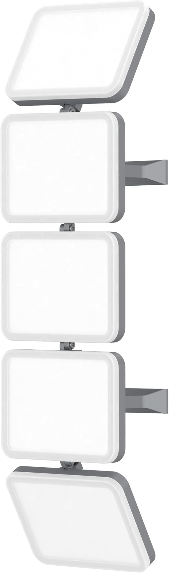 SOLLA 500W 2026 Plus New Upgraded LED Flood Light Outdoor 50000LM 6000K Daylight White Stadium Lights IP65 Waterproof 3 Heads Adjustable Outdoor Floodlight for YardsDriveway GarageBarn