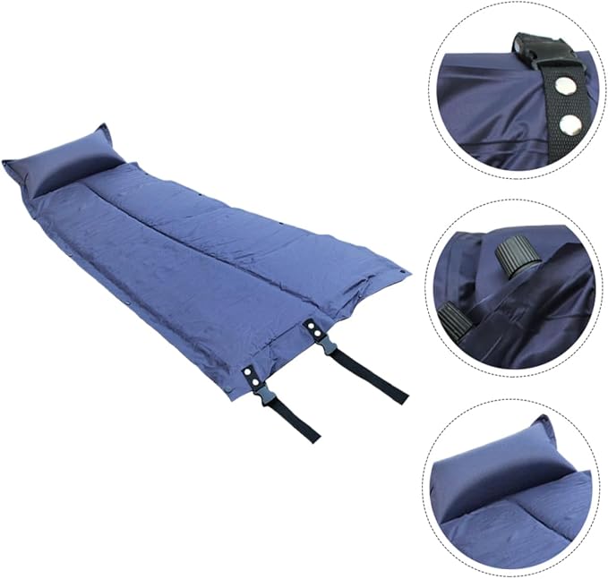 Healifty Wear Resistant Inflatable Camping Pad with Ergonomic Design and Heat Insulation for Travel Backpacking Hiking and Outdoor Sleep Comfort