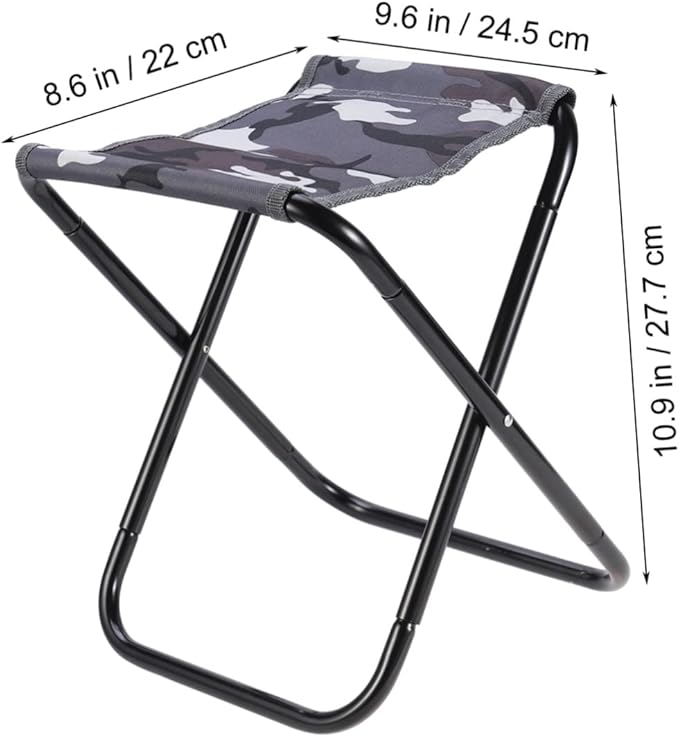 STOBAZA Aluminum Alloy Collapsible Camping Stool for Portable Beach Fishing BBQ Light Weight Easy to Carry