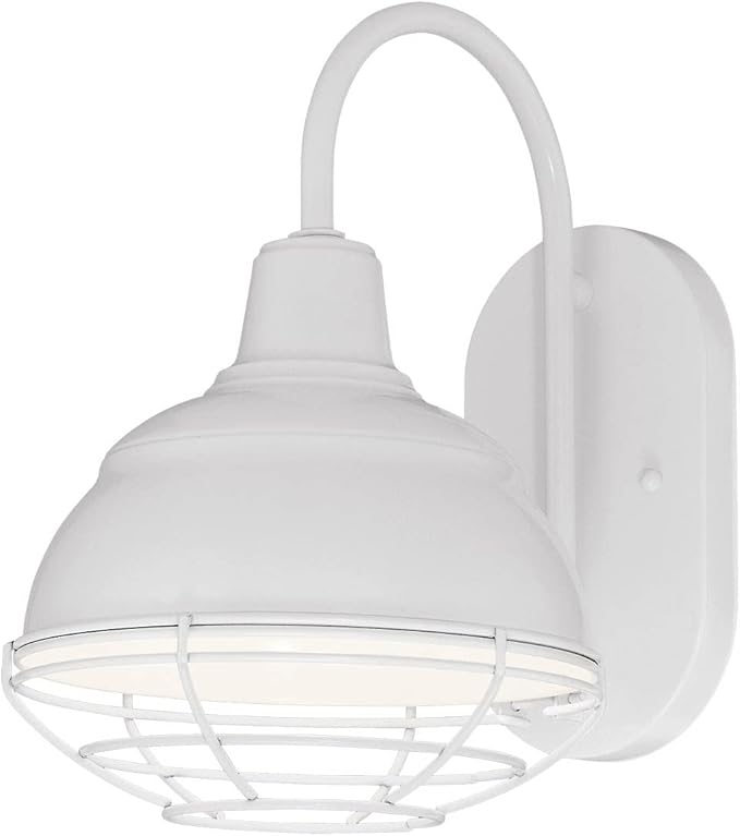 Millennium Lighting RWHWB8-WH 1-Light Outdoor Wall Light with White Finish