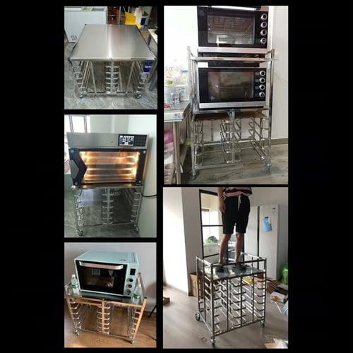 Quick Rack for Baking PansHeavy-Duty Stainless Steel Bakery Pan Rack Commercial Cooling Cart &amp Food Tray Trolley for Baking Perfect for Pizza &amp Dough Drying Sturdy Metal Storage Solution