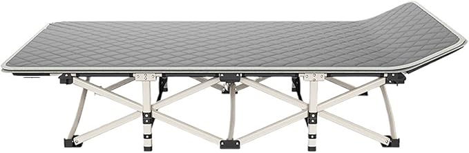 Folding Camping Cot Portable Ultralight Camping Bed Outdoor Fishing Assisted Recliner Foldable Single Person Simple Bed Tourism Equipment(71x 188 gray1)