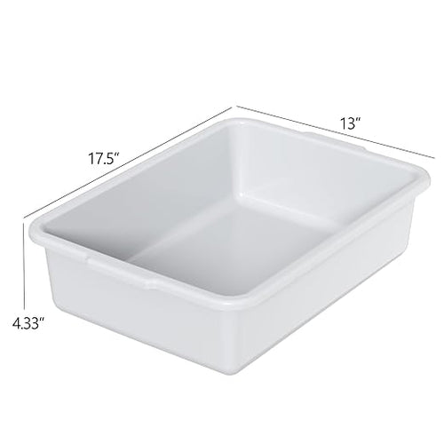 13 L Commercial Bus Box/Utility Box Dish Wash Basin Tub 4 Packs