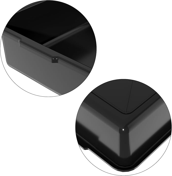 Sandmovie 13 L Plastic Bus Tubs Plastic Commercial Wash Basin Black 12 Packs