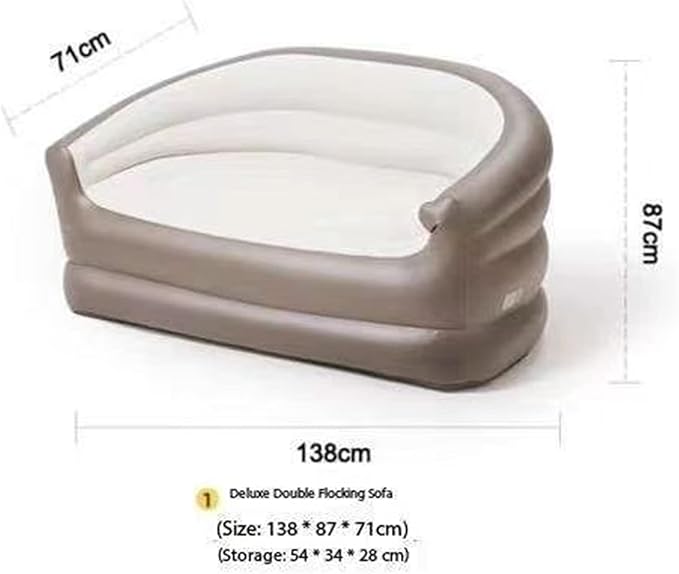 Inflatable Sofa Outdoor Portable Air MattressLying Camping Inflatable Air Recliner Easy to Use Inflatable Sofa