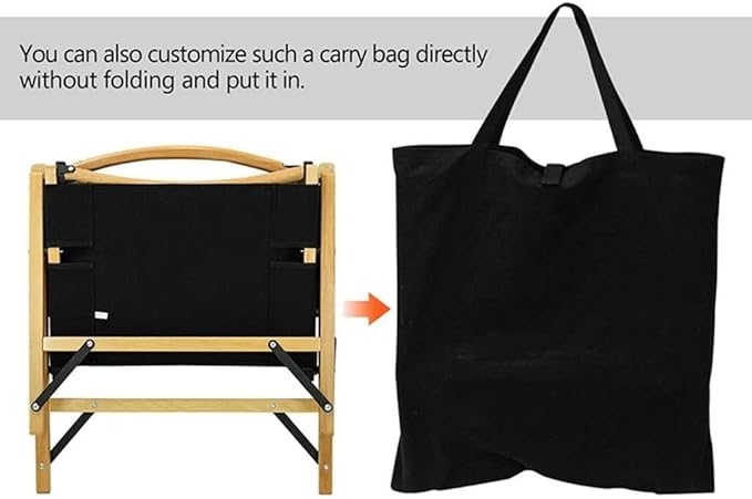 Detachable Outdoor Folding Chair Beech Wood Camping Chair Wooden Beach Martial Arts Chair with Carrying Bag