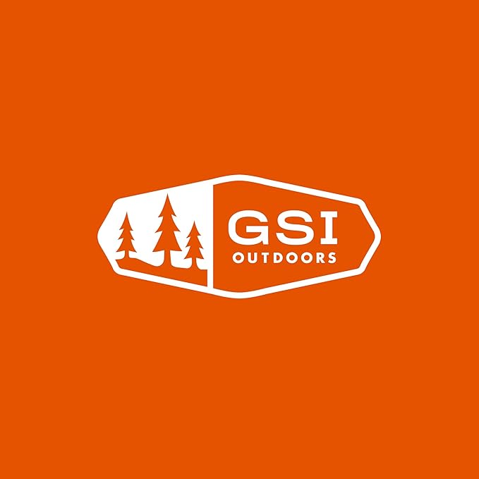 GSI Outdoors Cascadian 1 Person Table Set I 6-Piece Camping Backpacking Mess Kit Plastic BPA Free Plate Bowl Mug Cup &amp Cutlery Set