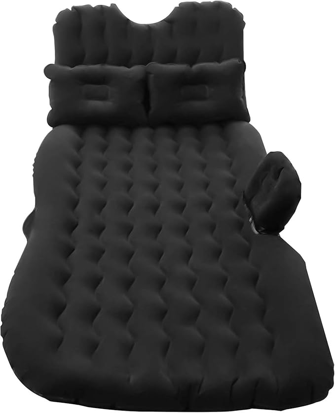 Inflatable Car Mattress Camping Mattress with Automatic Air Pump Portable Inflatable Sleeping Pad Rear Seat Inflatable Bed 72 Hours Leak Test
