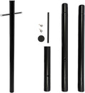 8FT Direct Burial Lamp Post Split Street Light Pole with Cross Arm Lighting Post Fixtures for Pathway Courtyard Parking Lot Fits Standard 3 Post Top Fixtures (8FT 76mm Direct Burial)