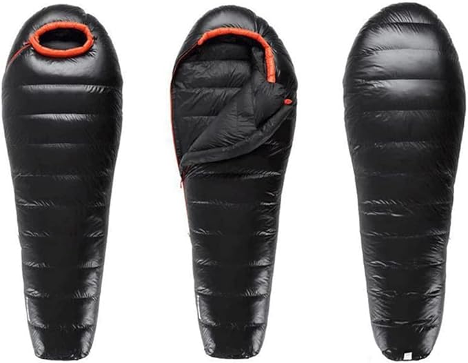 Down Sleeping Bag Filling 1000g White Goose Down Winter Sleeping Bag Ultralight Backpacking Mummy Down Sleeping Bag for Lightweight Hiking &amp Camping