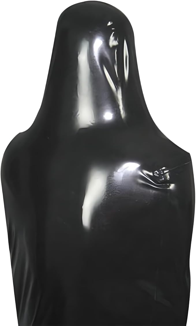 Full Cover Latex Sleeping Rubber Sleepsack Bag Chest Zipper Tight Bodybag Suffocating Game