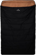 Teton Mammoth Queen Size Double Sleeping Bag- A Warm Bag The Whole Family can Enjoy – Great for Camping Hunting and Base Camp. Compression Sack Included