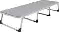 Portable Steel Pipe Foldable Camping Bed with Pulley Single Portable Folding Camping Cot Breathable Folding Guest Bed for Adults Comfortable