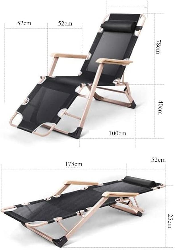 Folding Bed Single Lunch Bed Household Simple Lunch Bed Portable Multifunctional Office Lounge Chair