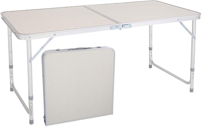 Folding Picnic Table47.24 x 23.62 x 21.65‘’Home Use Folding Table Lightweight Aluminum Camping TablePortable Outdoor Grill Stand Table for Outside Picnic BBQ Beach