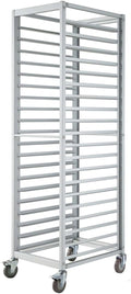 Quick Rack for Baking Pans20-Tier Aluminum Bread Pan Baking Rack - Heavy-Duty Commercial Kitchen Tray for Home &amp Professional Use Perfect for Baking Cooling and Food Display