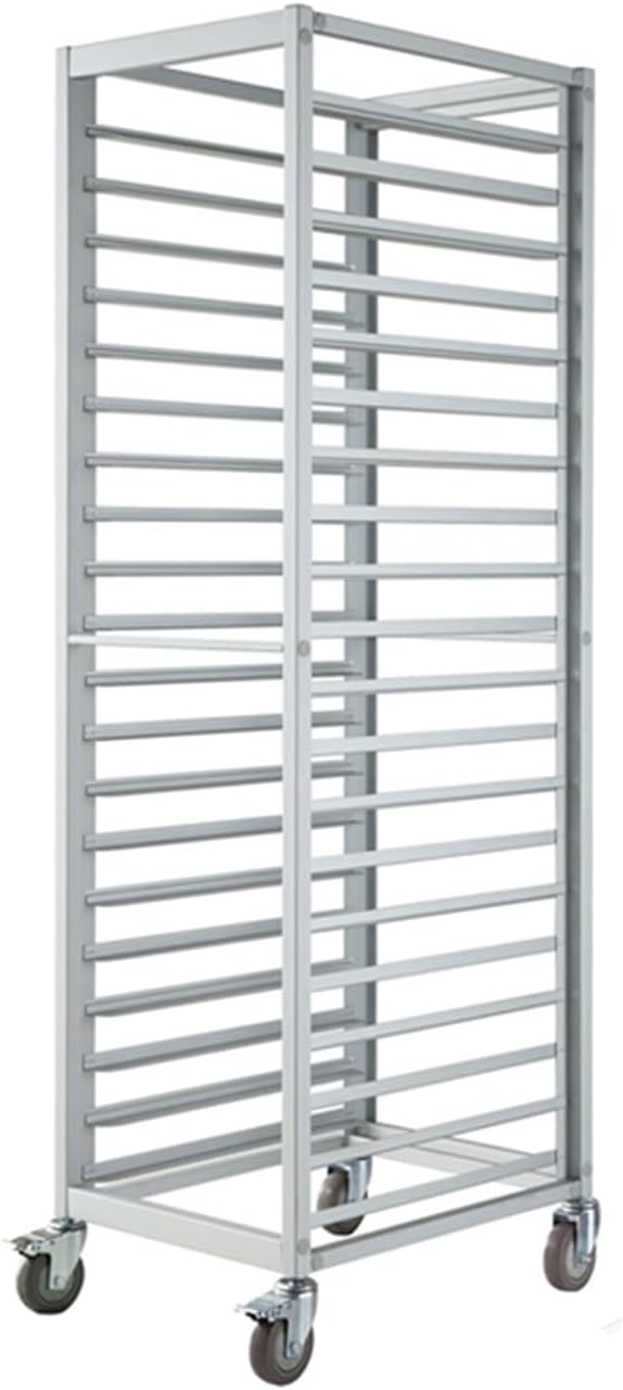 Quick Rack for Baking Pans20-Tier Aluminum Bread Pan Baking Rack - Heavy-Duty Commercial Kitchen Tray for Home &amp Professional Use Perfect for Baking Cooling and Food Display
