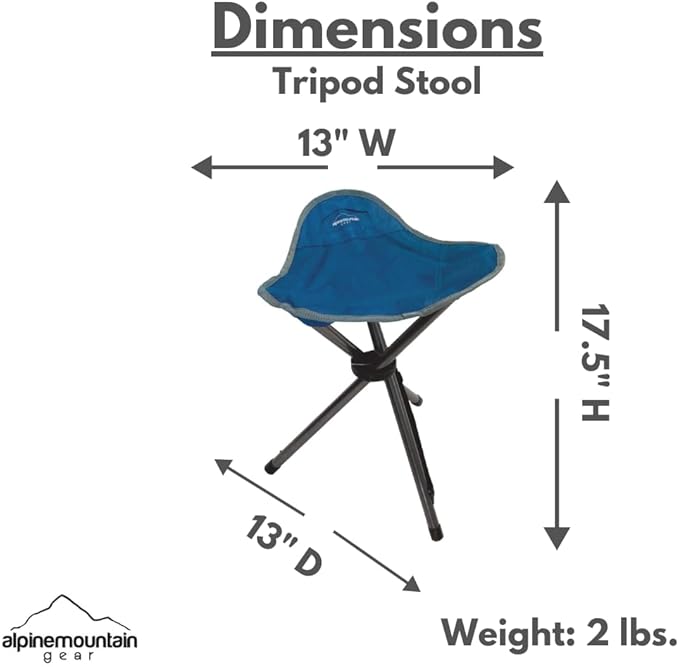 Tripod Stool Camp Chair by Caddis Sports