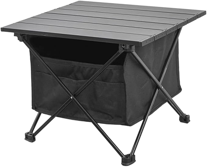 Aluminum Alloy Portable Folding Table Beach Camping Multi-Functional Desk Oxford Easy to Carry Store