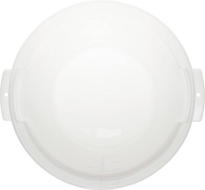 Carlisle FoodService Products Storplus Round Food Storage Container with Stackable Design for Catering Buffets Restaurants Polyethylene (Pe) 18 Quart White
