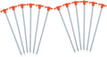 BESTonZON 12Pcs Heavy Duty Camping Tent Stakes Ground Pegs for Secure Tents Canopies Awnings for Outdoor Activities Beach Use