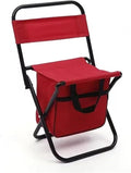Chair Portable Folding Moon Chair Detachable Outdoor Camping Chairs Beach Fishing Ultralight Travel Hiking Picnic Seat Tools(Red)