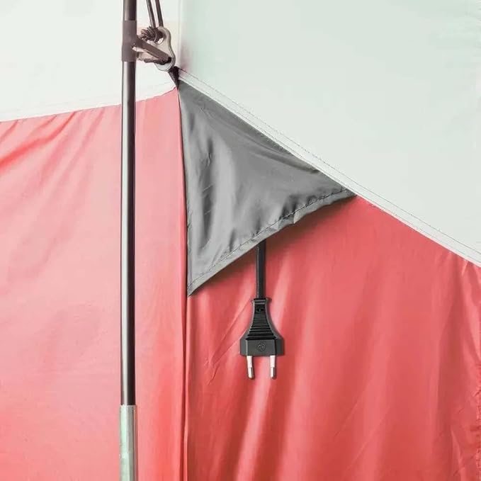 Spacious 6-8 Person Waterproof Camping Tent with Three Rooms