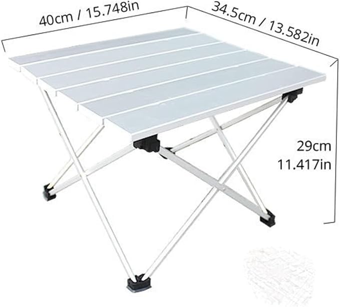 Portable Folding Camp Table with Carry Bag Outdoor Table for Picnic Fishing Hiking and Travel No Assembly Required Easy to Carry