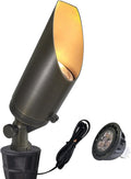 COLOER Die-cast Brass Landscape Spot Lights Outdoor with 5W Aluminum Housing LED MR16 Bulb 2700K 450LM 12V AC/DC Low Voltage LED Landscape Lighting Outdoor Directional Up Light(103B 1-Pack)