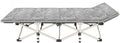 Folding Cot Lounge Chair with Removable Cushion Portable Heavy Duty Adjustable Pillow Reclining Compact Design for Outdoor Beach Camping Patio Garden