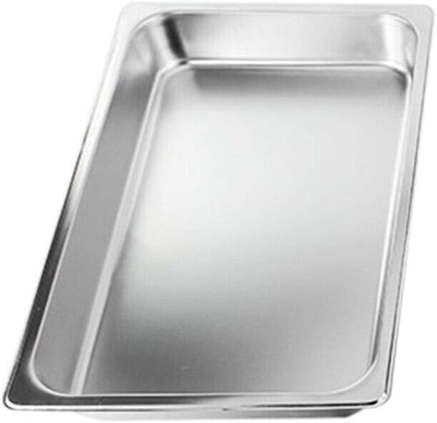 4 Pack Stainless Steel Steam Hotel Pan 20 x 12 x 4 In Deep Steam Table Pan with Lid Food Service Pan for Party Kitchen Restaurant Hotel