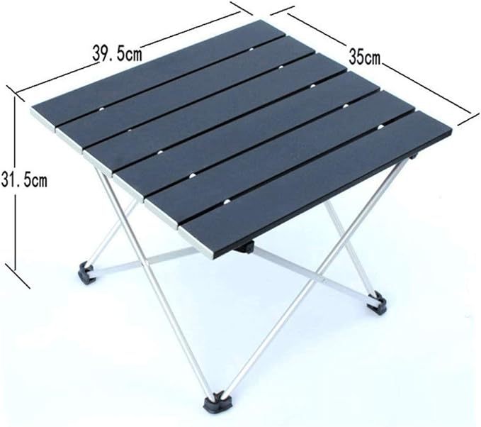Camping Folding Table Portable Lightweight Foldable Compact Small Roll up Table Perfect for Outdoor Camping Picnic Beach Hiking Easy to Install &amp Clean