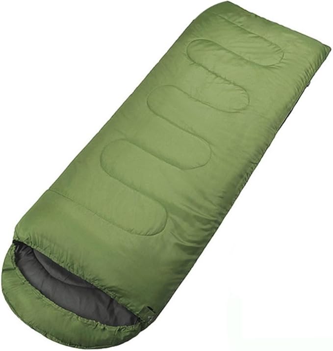VICASKY Mummy with Drawstring Hood for Adults Cold Weather Camping and Hiking Outdoor Use Lightweight Military Green Blanket with Internal Pouch for Valuables