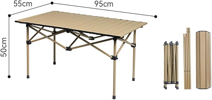 7Pcs Folding Camping Chairs &amp Table Set - Picnic Table Design Folding Chair Set with Table for Picnic Party BBQBlack