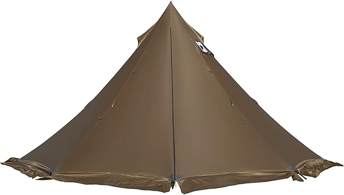 Tipi Tent Camping Hot Tent Rheum Nobile Lightweight Teepee Waterproof with Stove Jack for 2-4 Person Hiking Hunting Backpacking