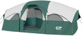 CAMPROS CP Tent 8 Person Camping Tents Weather Resistant Family Tent 5 Large Mesh Windows Double Layer Divided Curtain for Separated Room Portable with Carry Bag