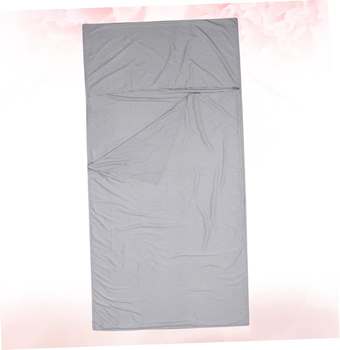 Adult Portable Liner Lightweight Travel Sheet for Hotel Camping Hiking Trains Gray for Clean Bedding