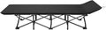 Folding Camping Cot Portable Ultralight Camping Bed Outdoor Fishing Assisted Recliner Foldable Single Person Simple Bed Tourism Equipment(66X188 Black1)