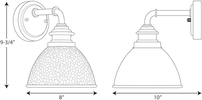 Progress Lighting Englewood Collection 1-Light Farmhouse Outdoor Small Wall Lantern Light Antique Pewter