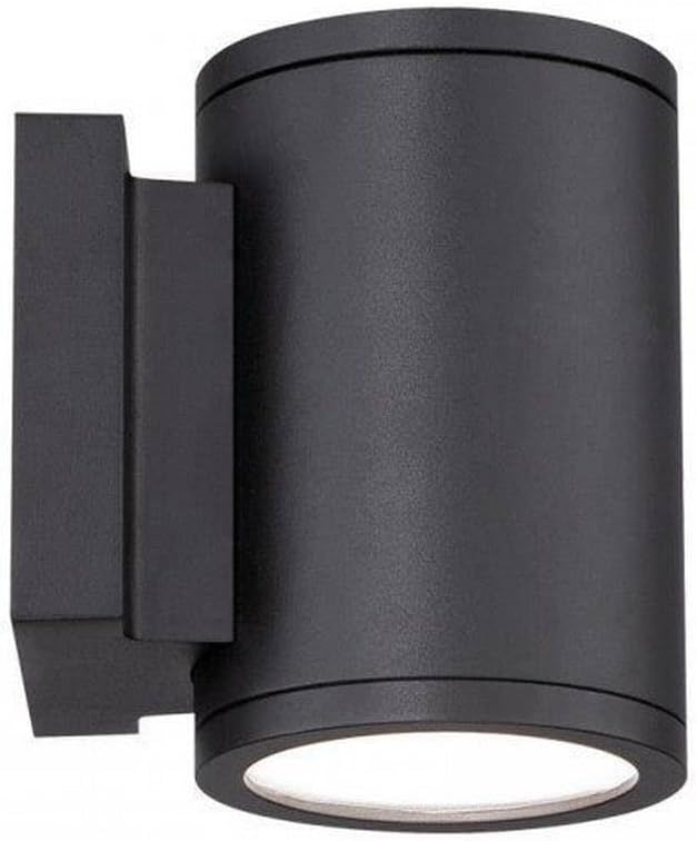 WAC Lighting WS-W2605-BK Tube LED Outdoor Wall Light Fixture Dark Sky Friendly Single Light 3000K Black